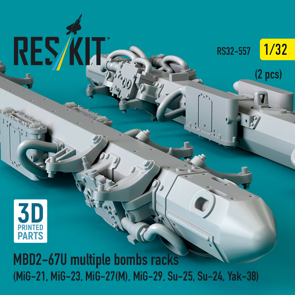 ResKit RS32-0557 1:32 MBD2-67U multiple bombs racks