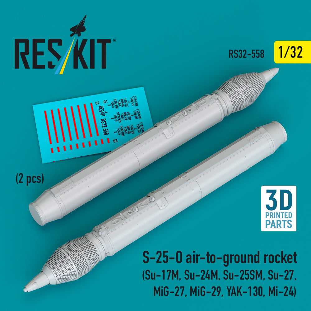 ResKit RS32-0558 1:32 S-25-O air-to-ground rocket