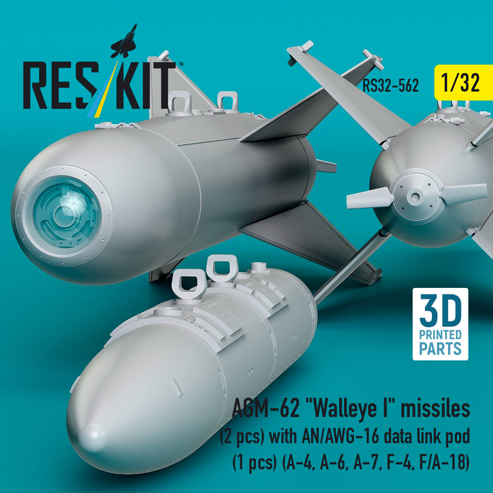 ResKit RS32-0562 1:32 AGM-62 "Walleye I" missiles