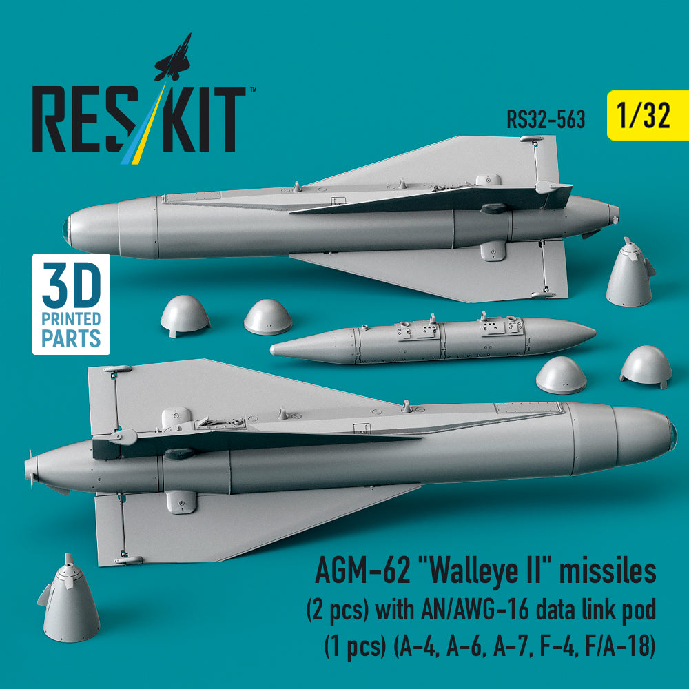 ResKit RS32-0563 1:32 AGM-62 "Walleye II" missiles