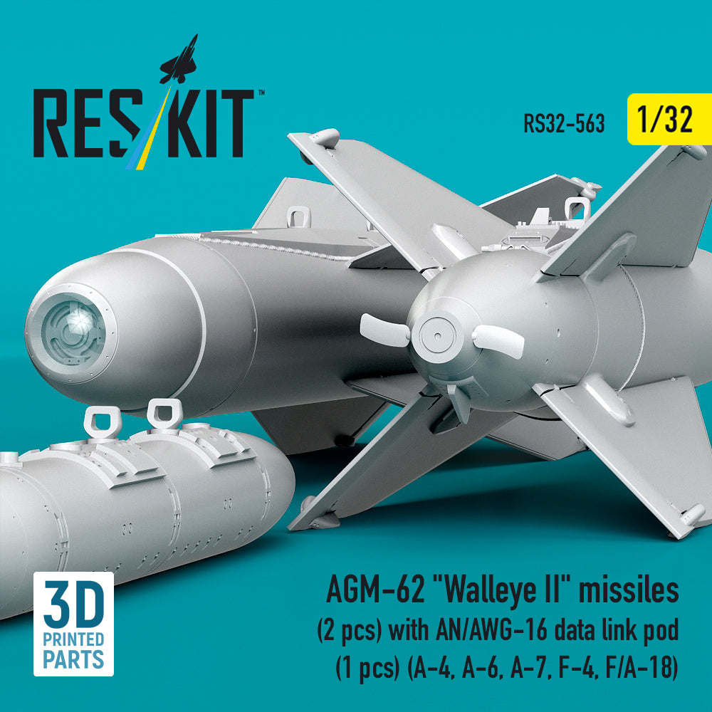 ResKit RS32-0563 1:32 AGM-62 "Walleye II" missiles