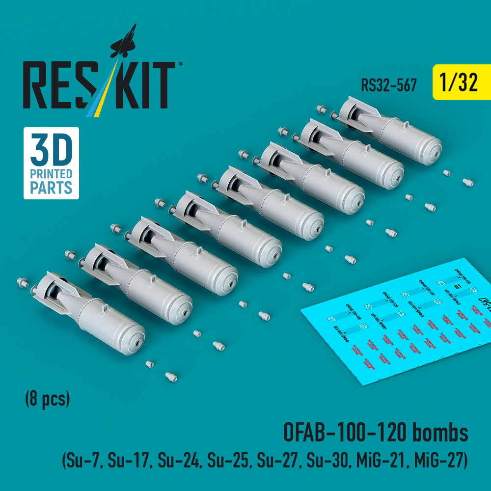 ResKit RS32-0567 1:32 OFAB-100-120 bombs
