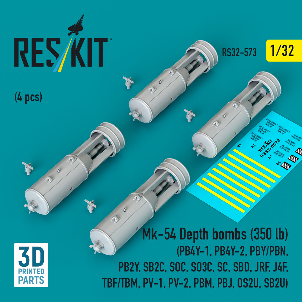 ResKit RS32-0573 1:32 Mk-54 Depth bombs