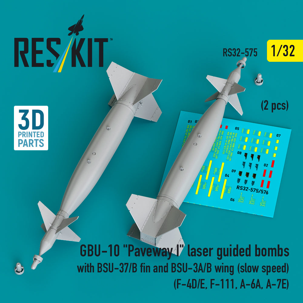 ResKit RS32-0575 1:32 GBU-10 Paveway I Laser Guided Bombs
