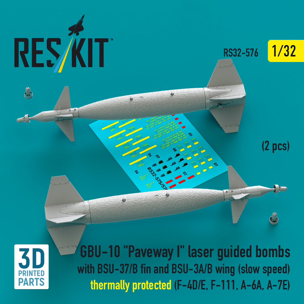 ResKit RS32-0576 1:32 GBU-10 Paveway I Laser Guided Bombs