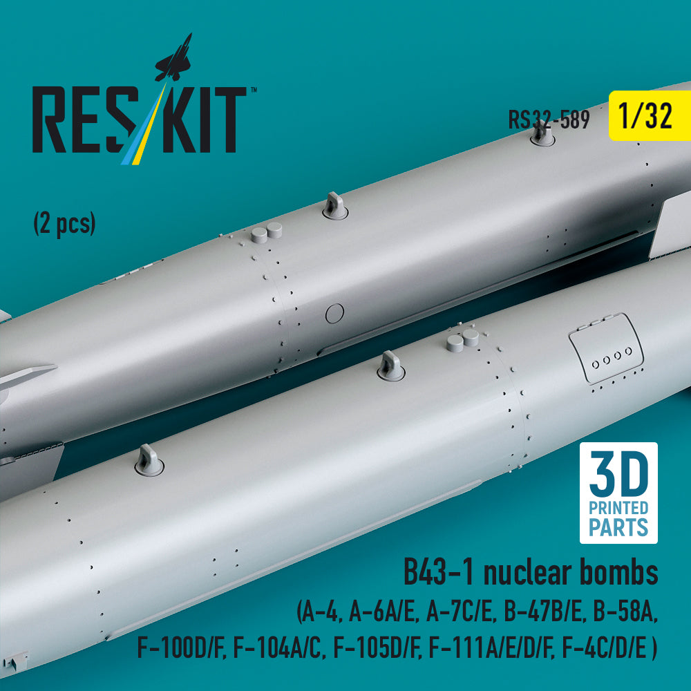 ResKit RS32-0589 1:32 B43-1 nuclear bombs