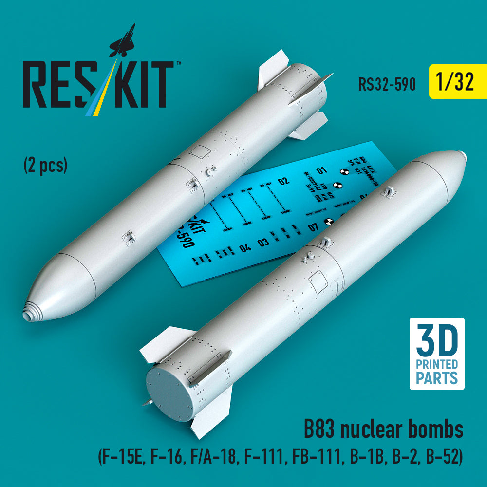 ResKit RS32-0590 1:32 B83 nuclear bombs