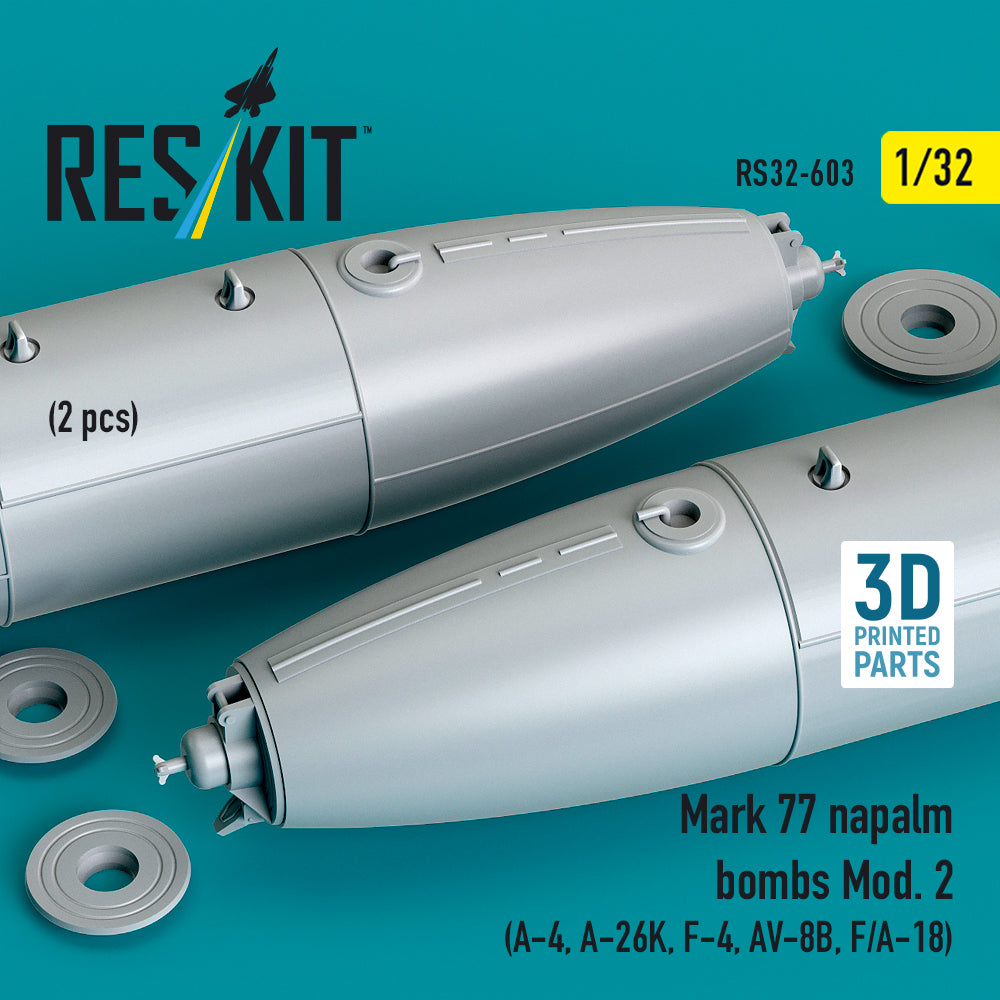 ResKit RS32-0603 1:32 Mark 77 napalm bombs Mod.2