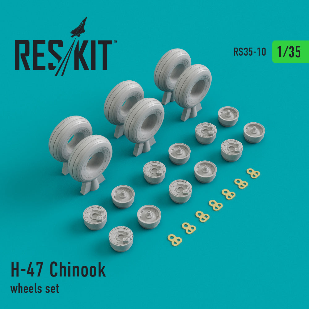 ResKit RS35-0010 1:35 Boeing CH-47A/CH-47D Chinook wheels set