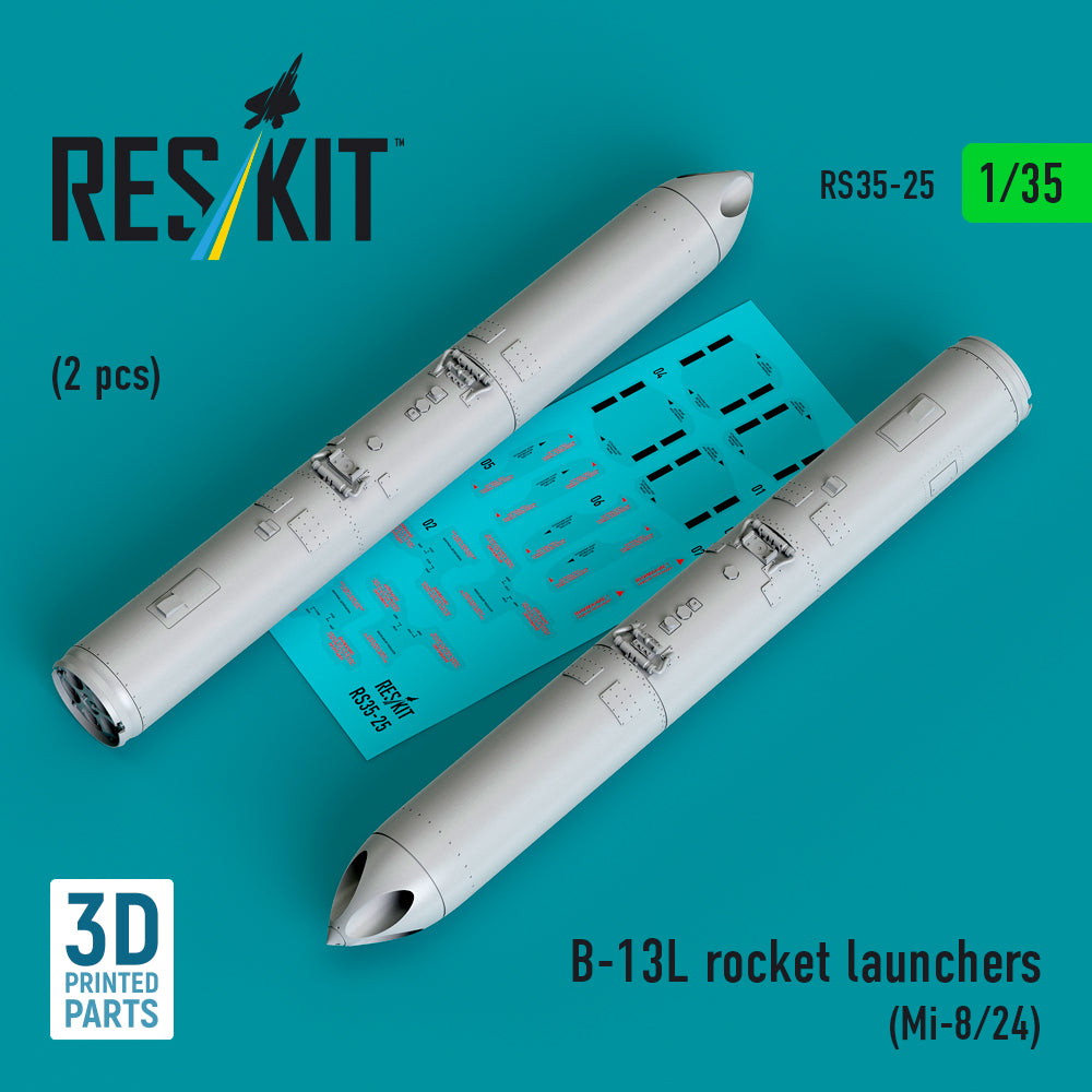 ResKit RS35-0025 1:35 B-13L rocket launchers