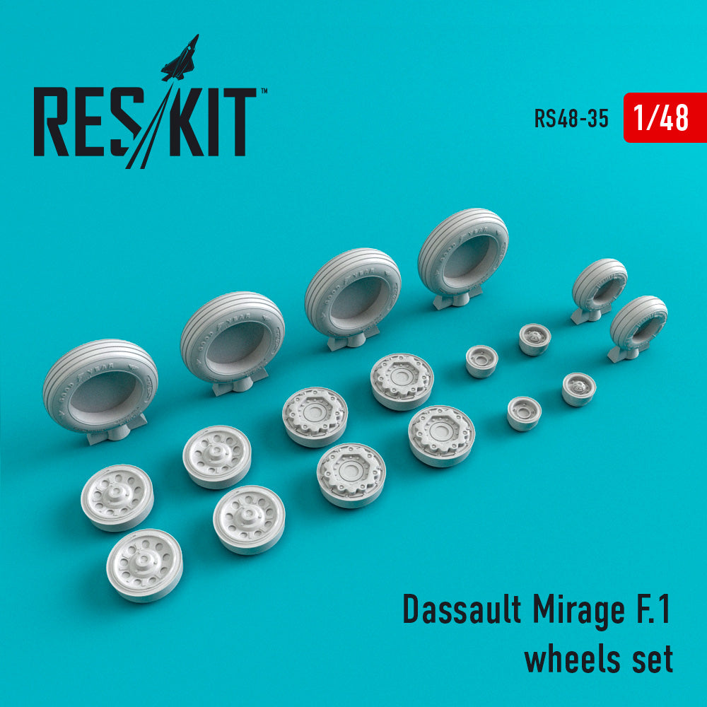 ResKit RS48-0035 1:48 Dassault_Mirage F.1 wheels set
