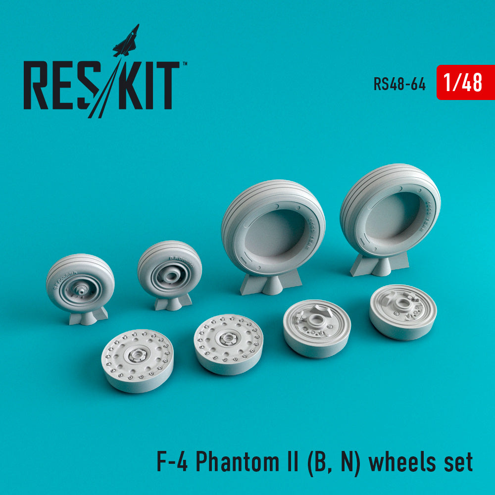 ResKit RS48-0064 1:48 McDonnell F-4B/F-4N/F-4B/N Phantom II wheels set