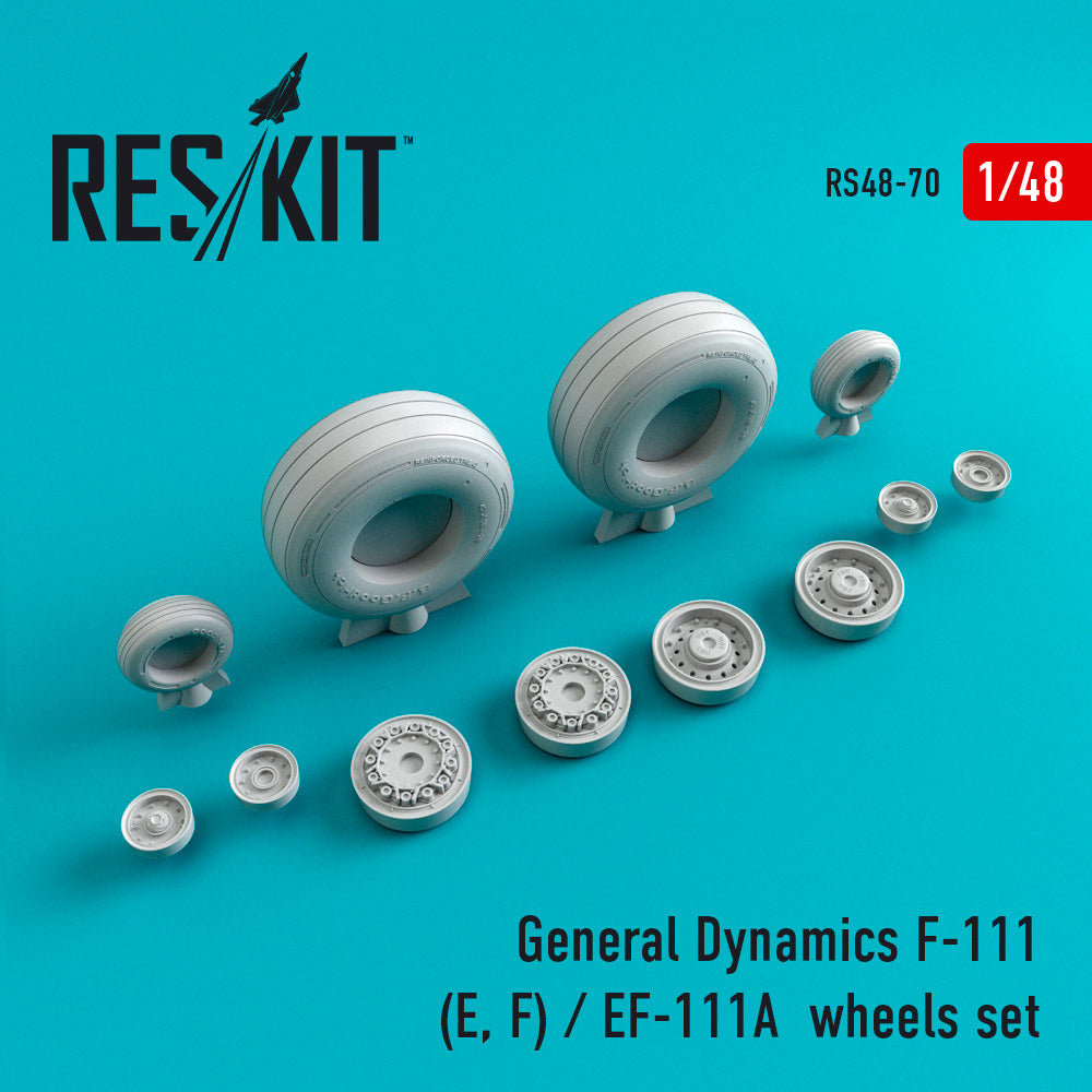 ResKit RS48-0070 1:48 General-Dynamics F-111E/F-111F/EF-111A wheels set