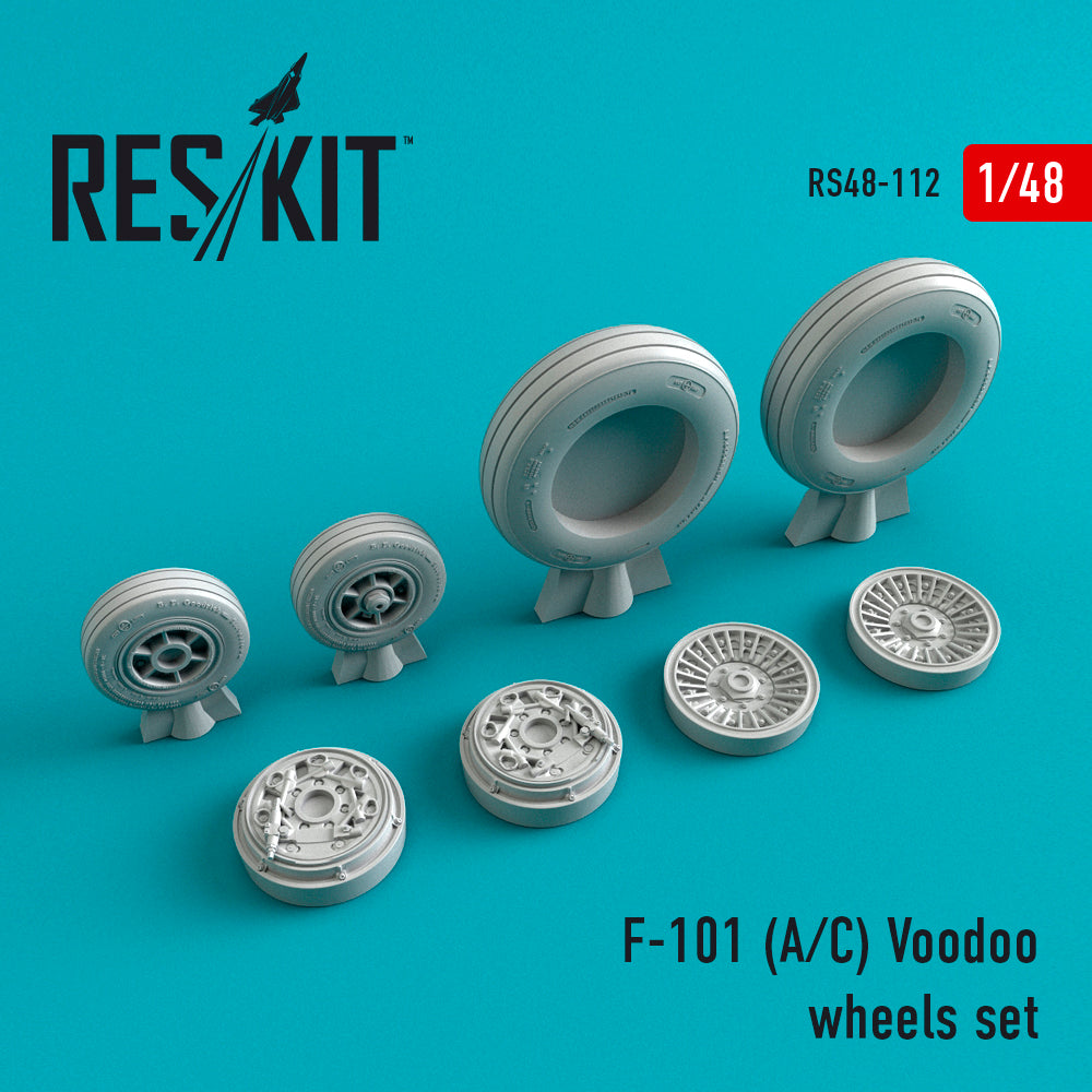 ResKit RS48-0112 1:48 McDonnell F-101A/F-101C) Voodoo wheels set