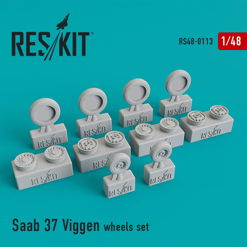 ResKit RS48-0113 1:48 Saab AJ-37/SK-37/ 'Viggen' wheels set