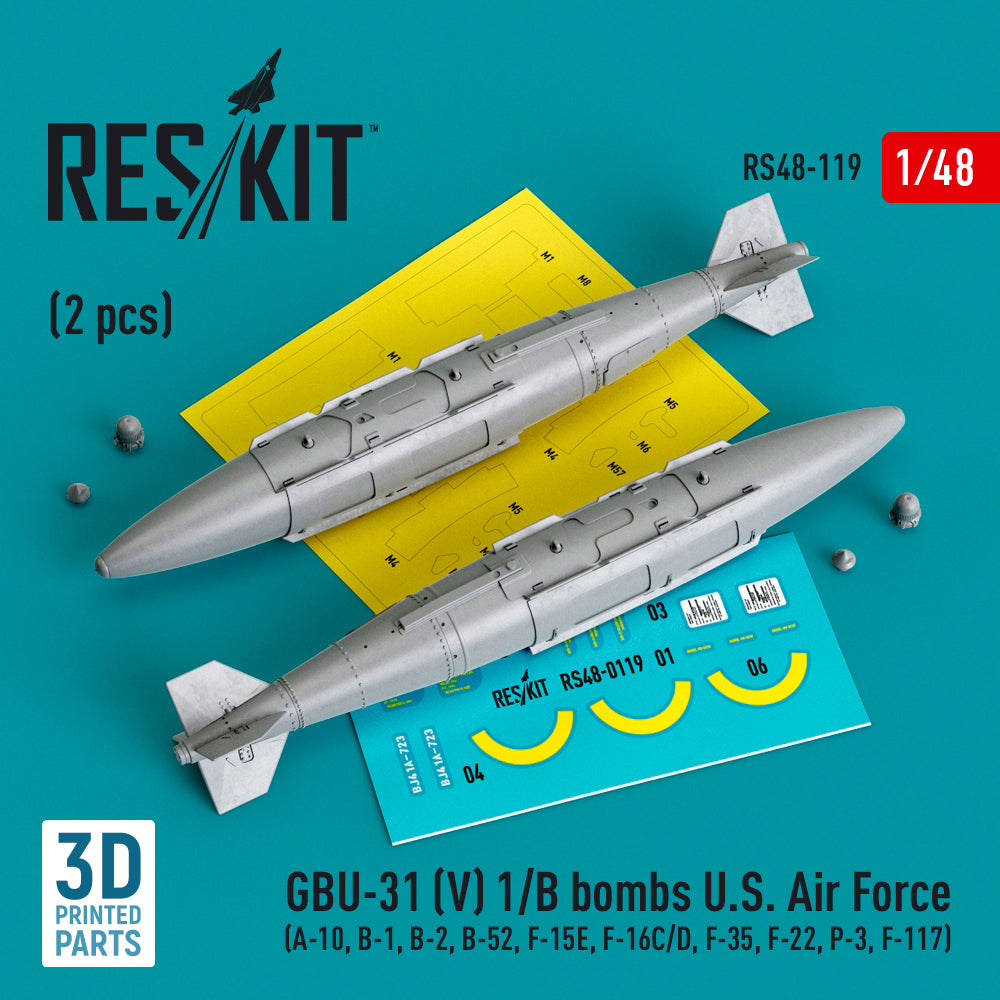 ResKit RS48-0119 1:48 GBU-31 Bomb
