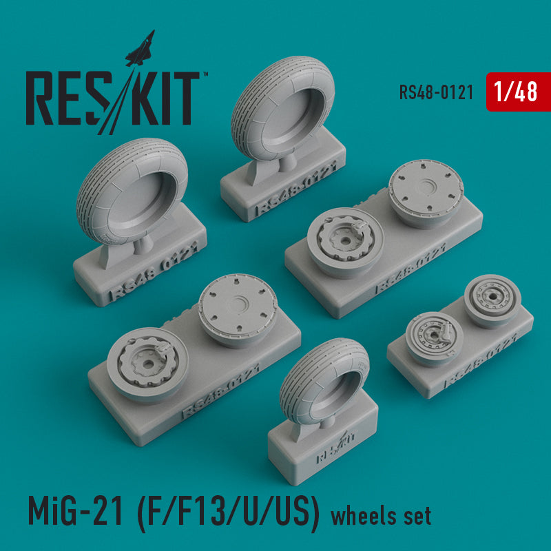 ResKit RS48-0121 1:48 Mikoyan MiG-21F/MiG-21F13/MiG-21U/MiG-21US) wheels