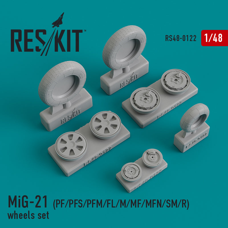 ResKit RS48-0122 1:48 MiG-21PF/PFS/PFM/FL/M/MF/SM/R Wheels