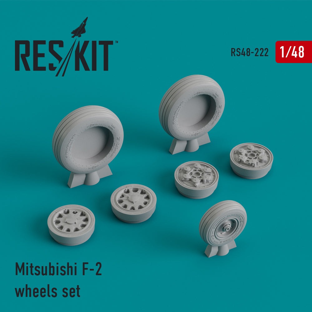 ResKit RS48-0222 1:48 Mitsubishi F-2A/F-2B wheels set