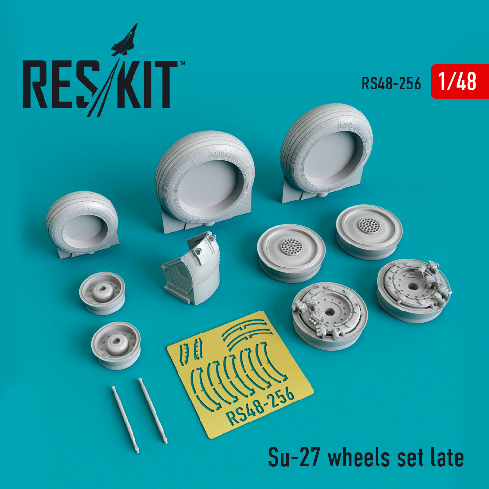 ResKit RS48-0256 1:48 Sukhoi Su-27 wheels set Late version set