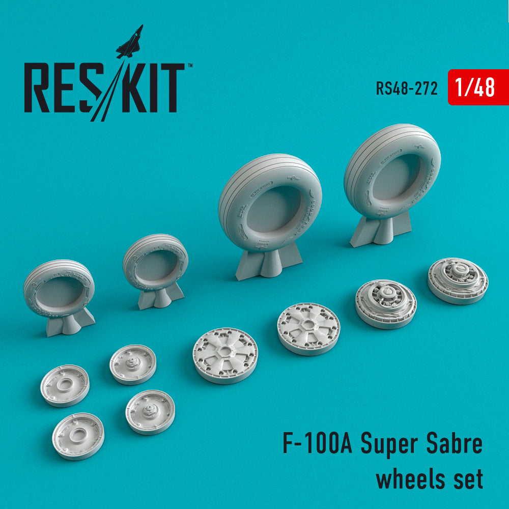 ResKit RS48-0272 1:48 North-American F-100A 'Super Sabre' wheels set