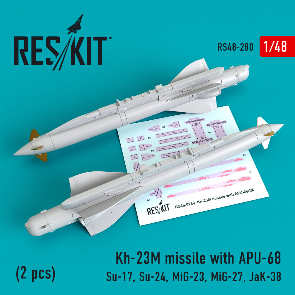 ResKit RS48-0280 1:48 Kh-23M missile with APU-68