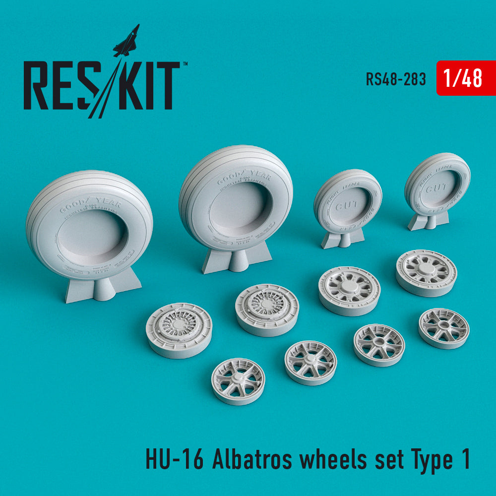 ResKit RS48-0283 1:48 Grumman HU-16A Albatross wheels set Type 1