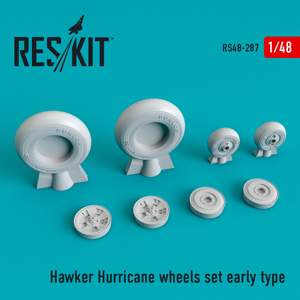 ResKit RS48-0287 1:48 Hawker Hurricane wheels set early type