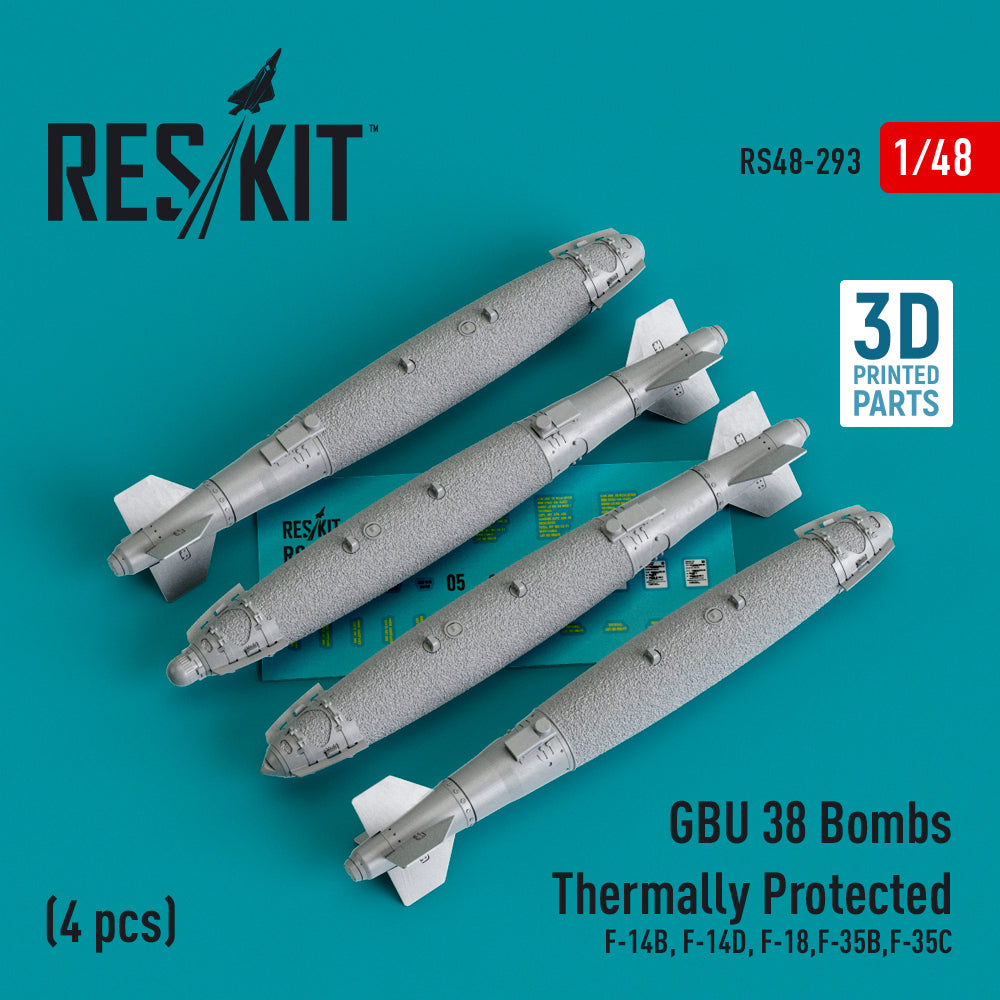 ResKit RS48-0293 1:48 GBU 38 Bomb Thermally Protected
