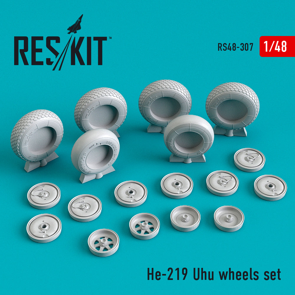 ResKit RS48-0307 1:48 Heinkel He-219A-7 'UHU' wheels set