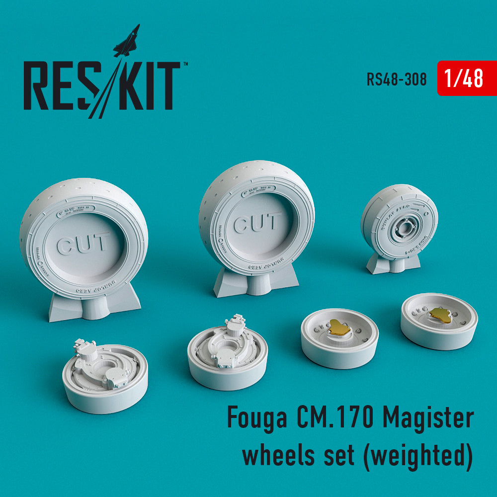 ResKit RS48-0308 1:48 Fouga CM.170 Magister wheels set