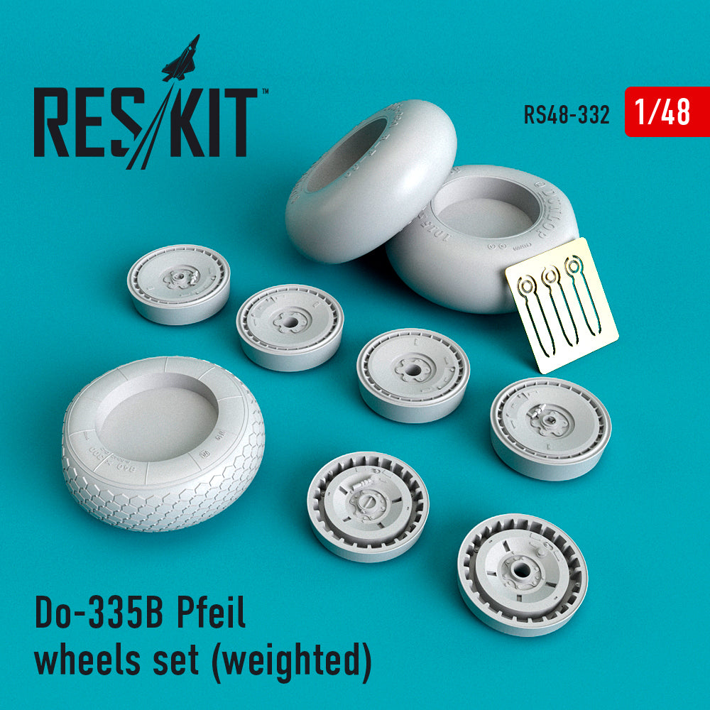 ResKit RS48-0332 1:48 Dornier Do-335B-2 Pfeil wheels set