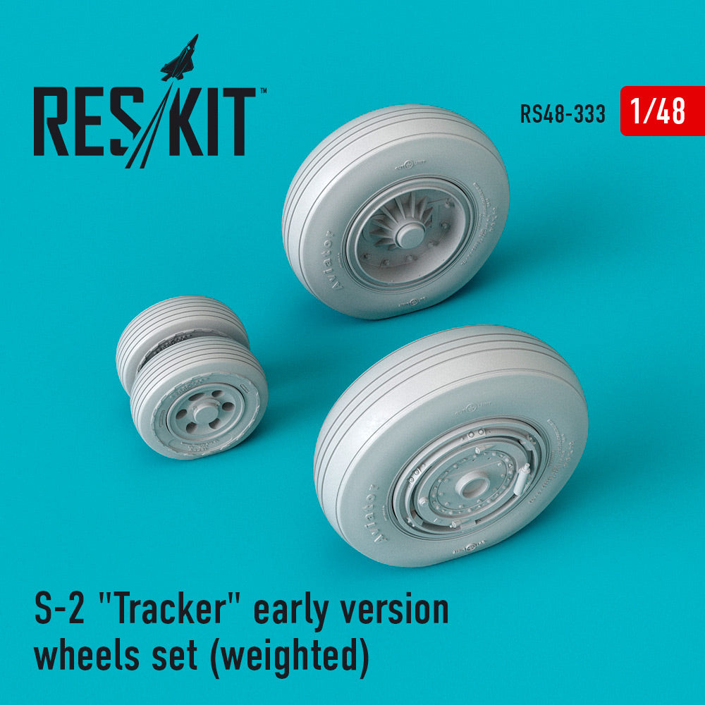 ResKit RS48-0333 1:48 Grumman S-2 Tracker early version wheels set