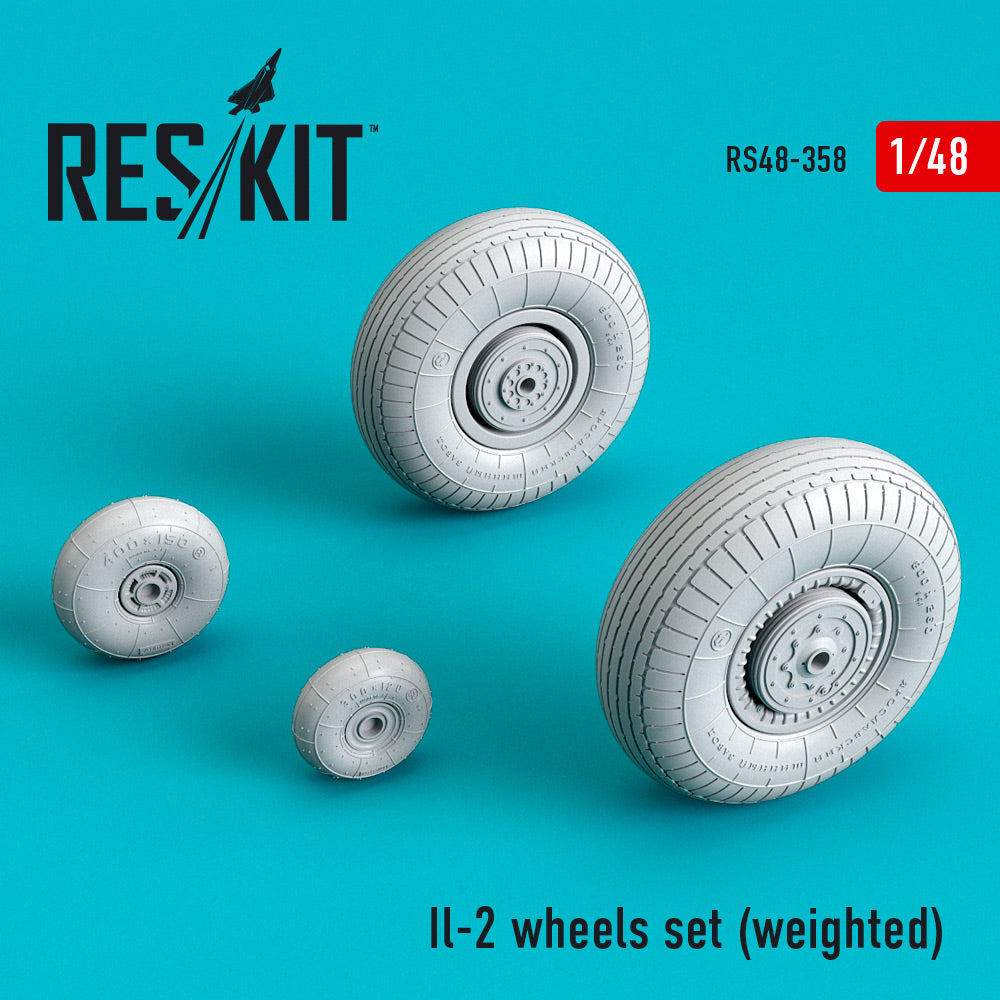ResKit RS48-0358 1:48 Ilyushin Il-2 wheels set