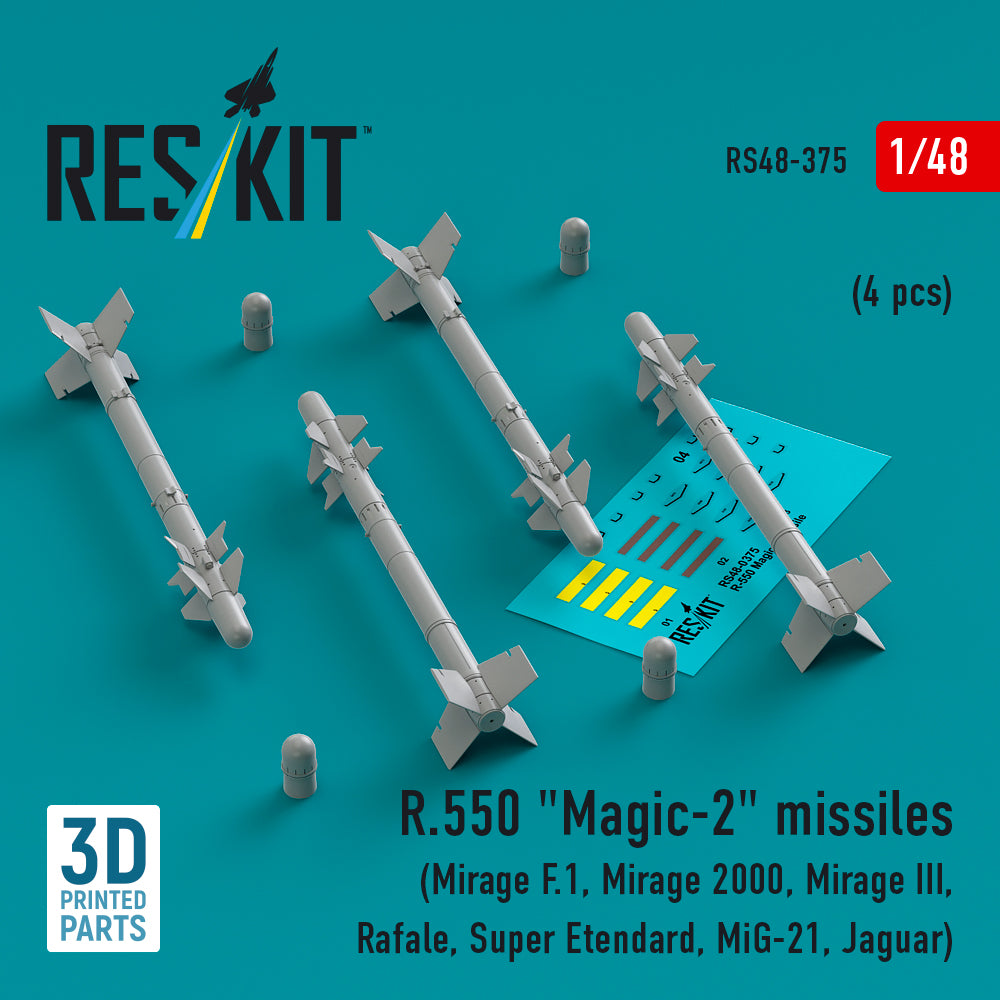ResKit RS48-0375 1:48 R.550 Magic-2 missiles