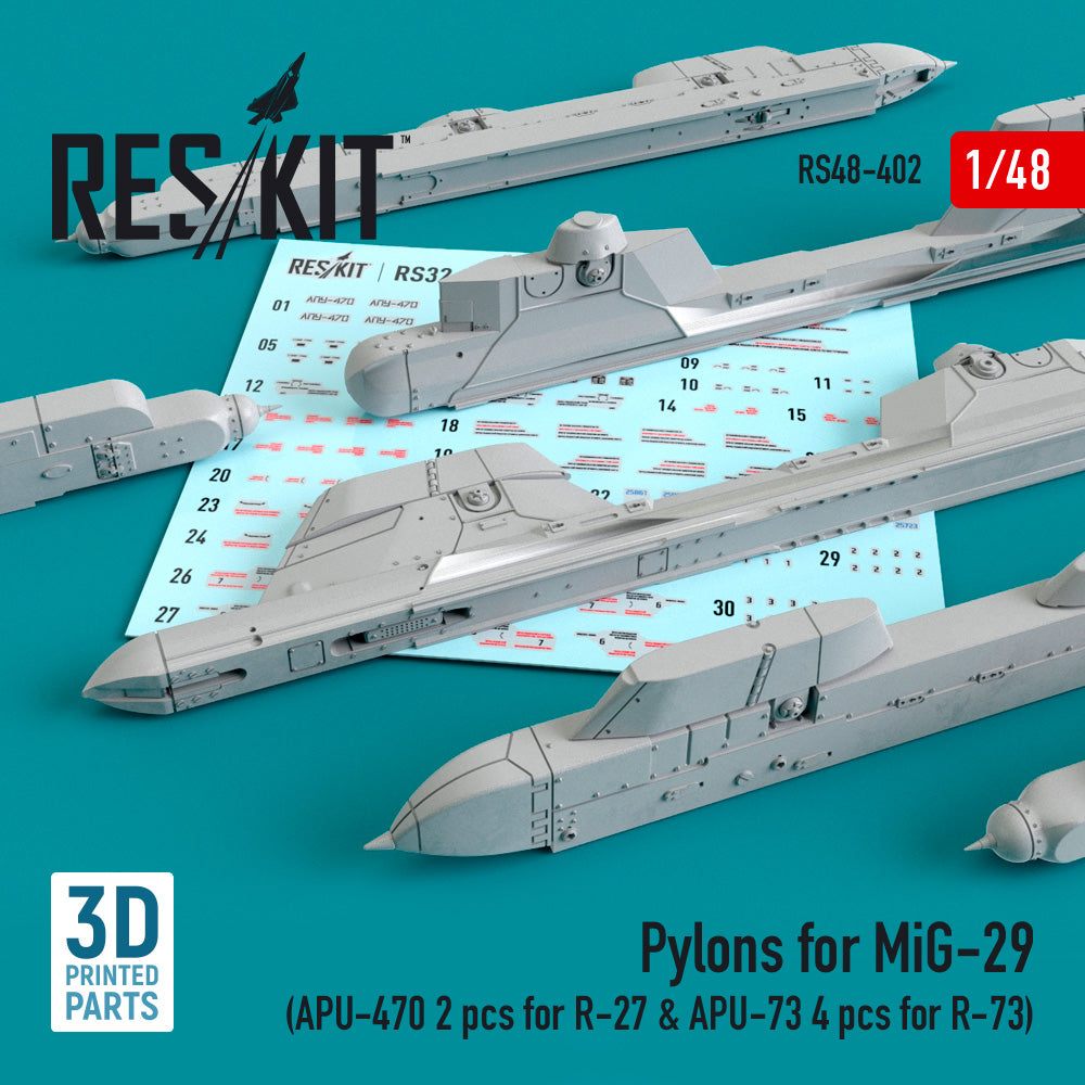 ResKit RS48-0402 1:48 Pylons for Mikoyan MiG-29