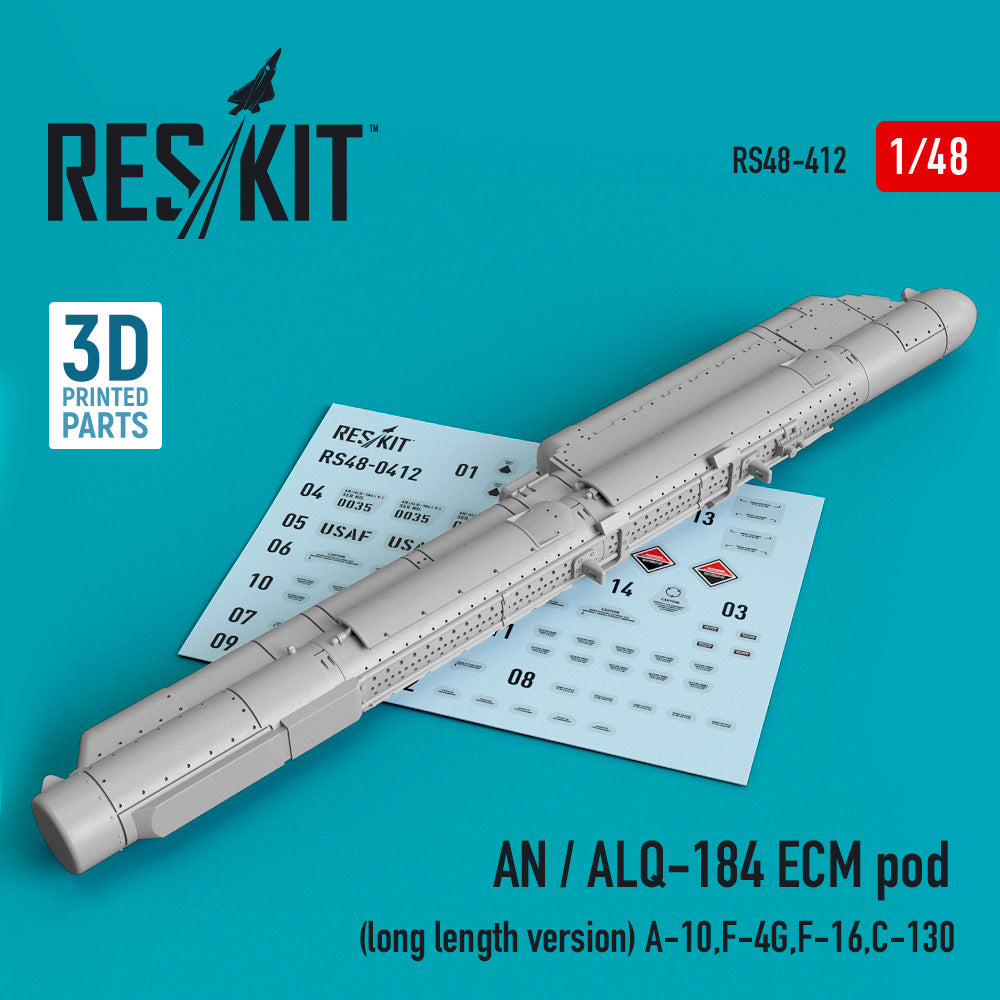 ResKit RS48-0412 1:48 AN / ALQ-184 ECM pod