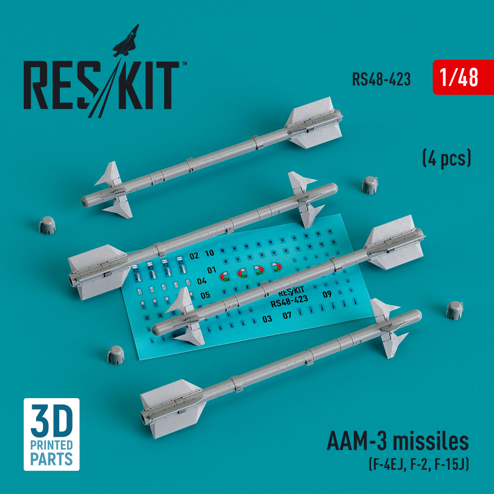ResKit RS48-0423 1:48 AAM-3 missiles