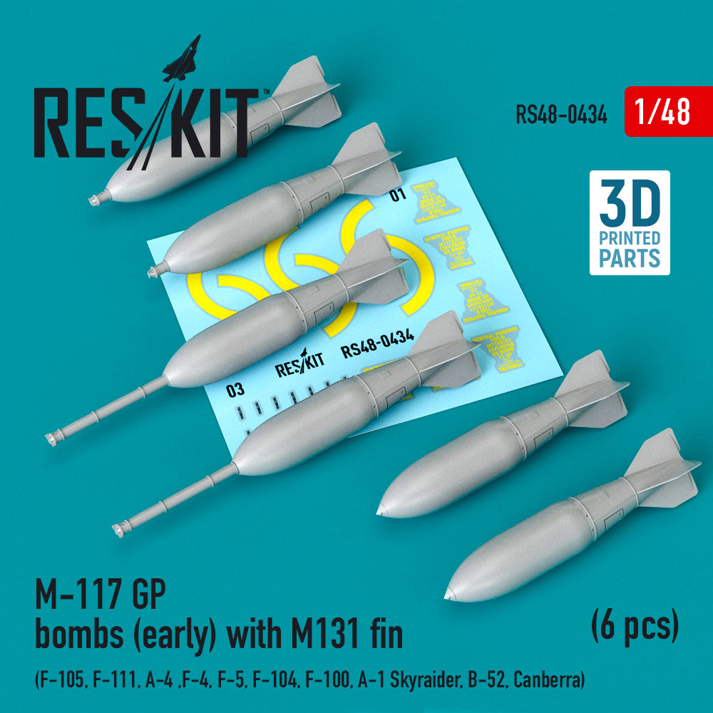 ResKit RS48-0434 1:48 M-117 GP bombs