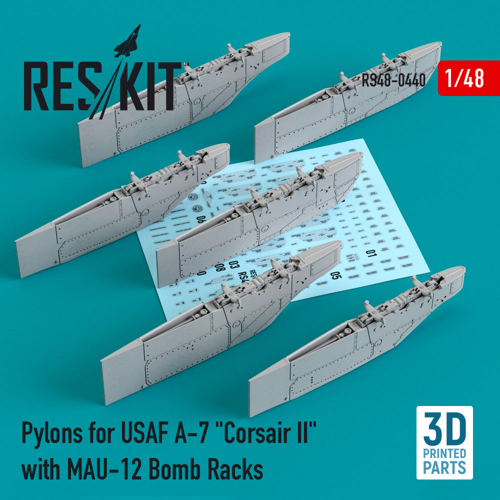 ResKit RS48-0440 1:48 USAF A-7A/B/D/E Corsair II MAU-12 Pylons