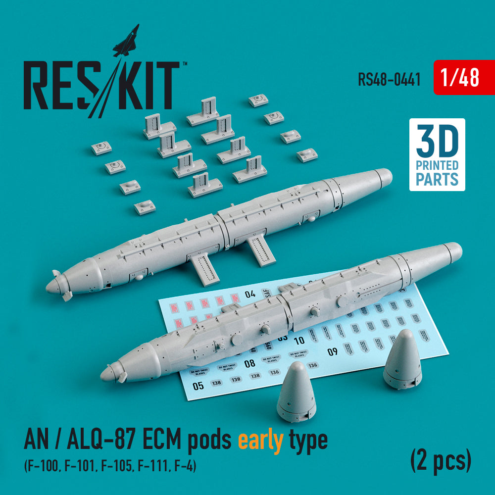 ResKit RS48-0441 1:48 AN / ALQ-87 ECM pods early type