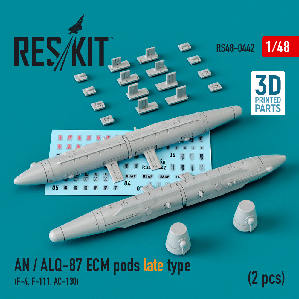ResKit RS48-0442 1:48 AN / ALQ-87 ECM pods late type