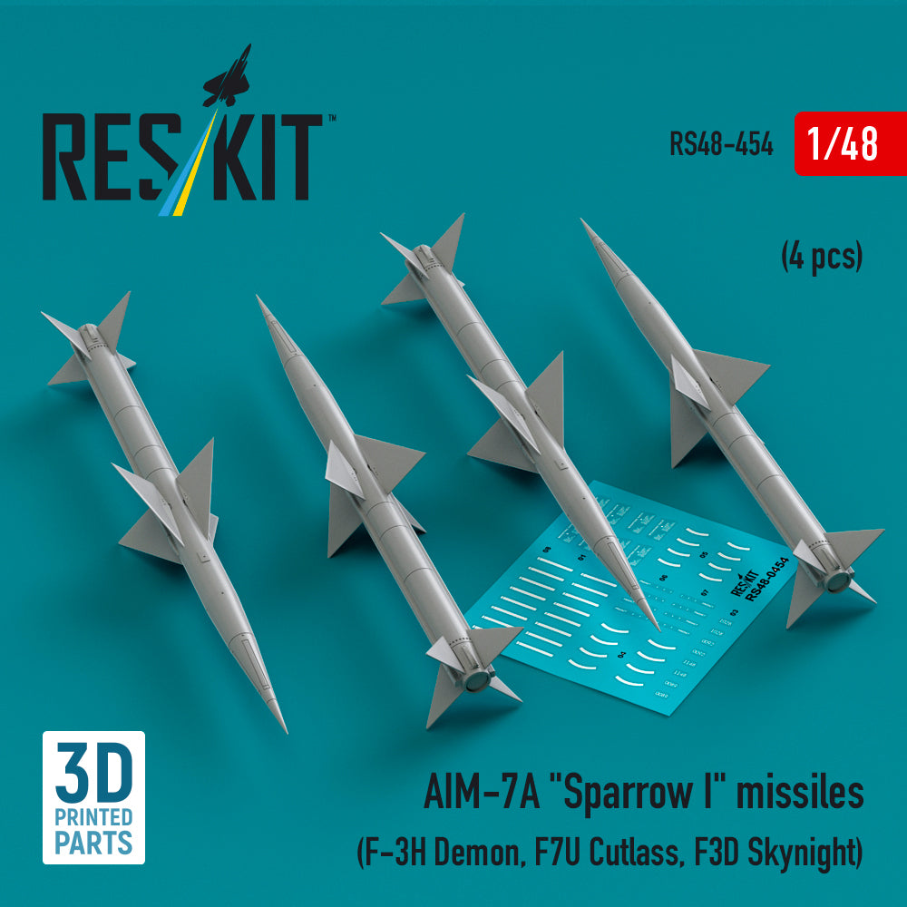 ResKit RS48-0454 1:48 AIM-7A Sparrow I missiles