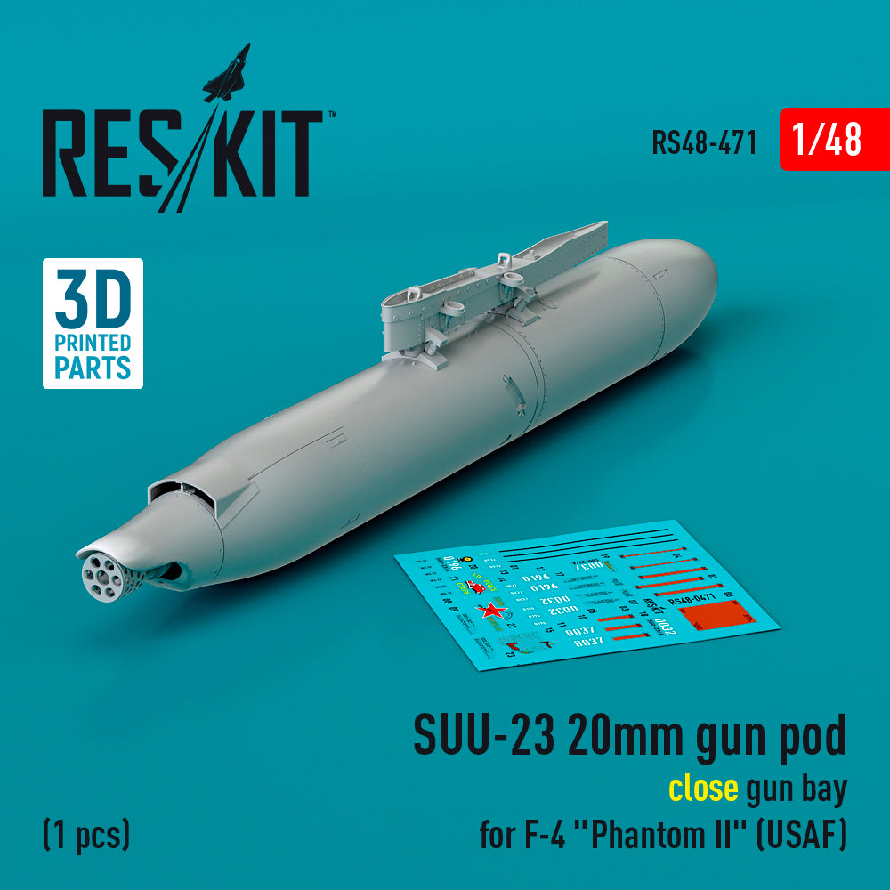 ResKit RS48-0471 1:48 SUU-23 20mm gun pod