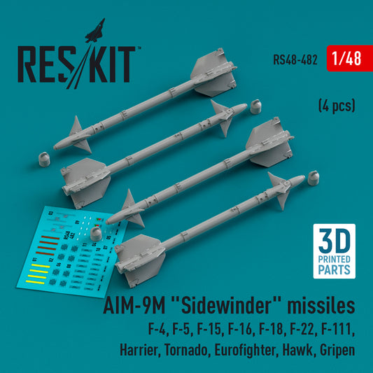 ResKit RS48-0482 1:48 AIM-9M Sidewinder missiles