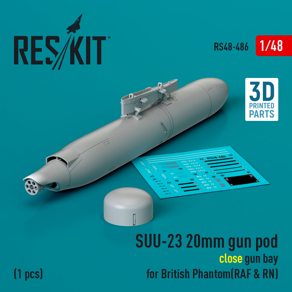 ResKit RS48-0486 1:48 SUU-23 20mm gun pod