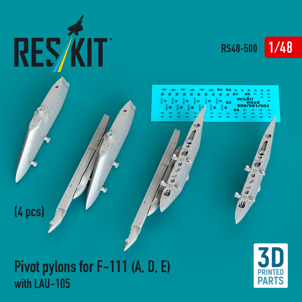 ResKit RS48-0500 1:48 Pivot pylons for General-Dynamics F-111
