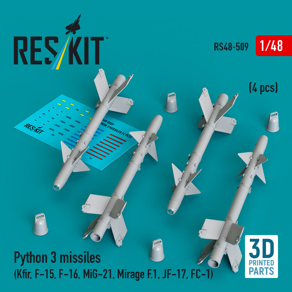 ResKit RS48-0509 1:48 Python 3 missiles