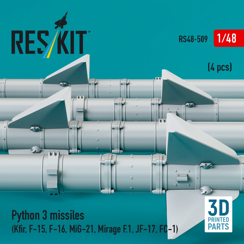 ResKit RS48-0509 1:48 Python 3 missiles
