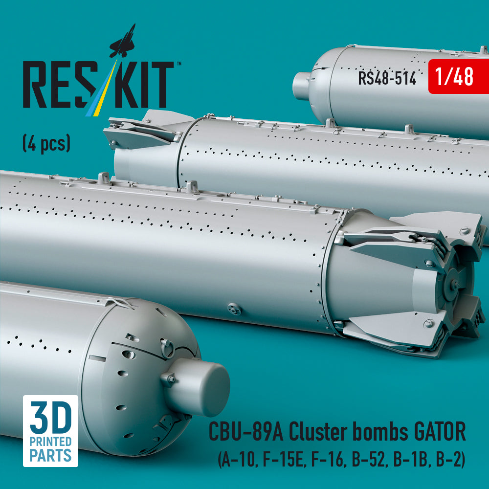 ResKit RS48-0514 1:48 CBU-89A cluster bombs GATOR